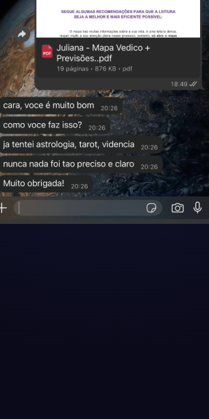 Depoimento Juliana Mapa Védico
