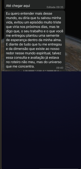 Depoimento semente de esperança
