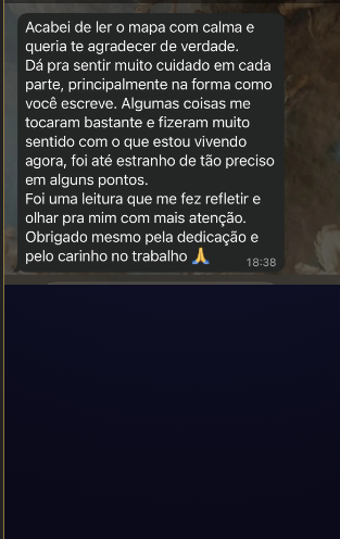 Depoimento leitura tocante